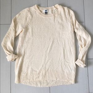 Oversized Cream Old Navy Sweater